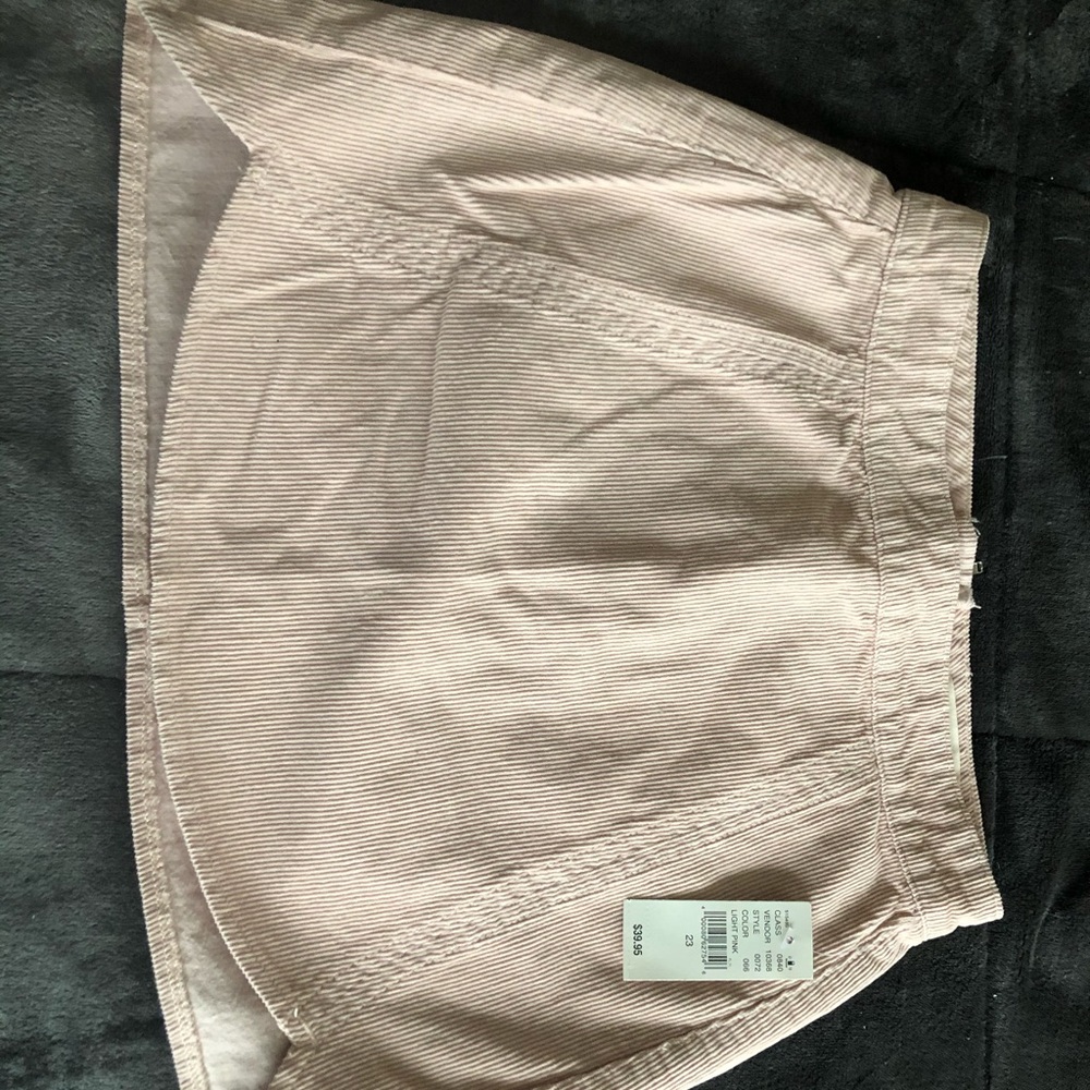 PacSun Light pink corduroy short skirt